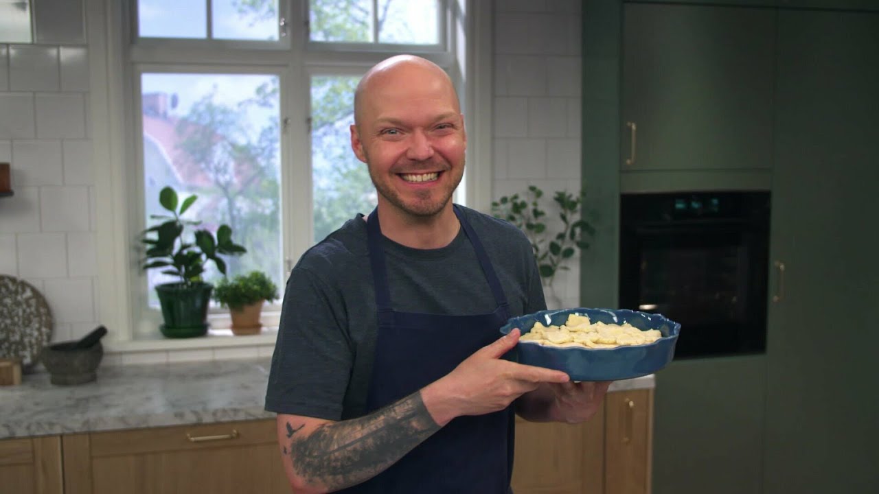 Kökets baktips: Enkel blåbärspaj med vaniljglass - Köket