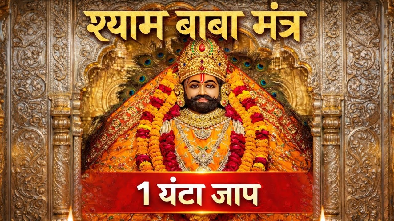 श्याम बाबा मंत्र | ॐ श्री श्याम देवाय नमः | 1 घंटा निरंतर जाप 🙏