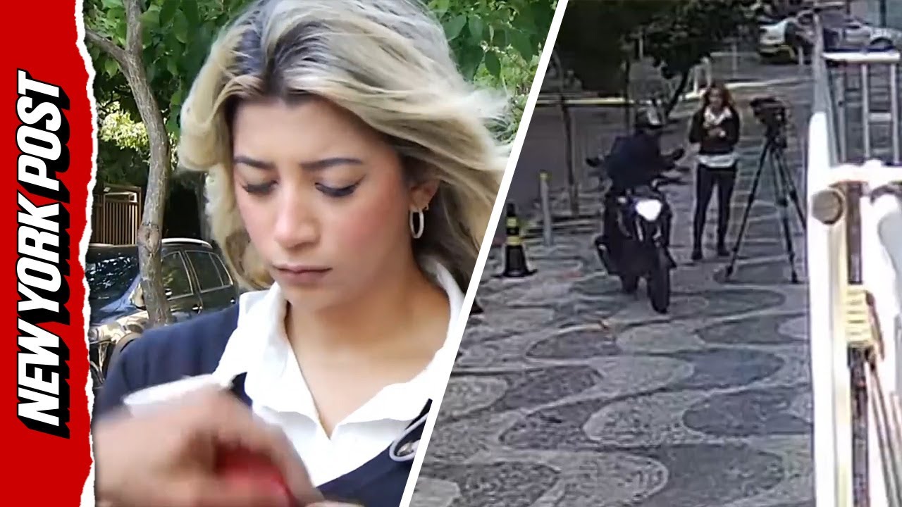 Brazilian reporter MUGGED moments before going on air