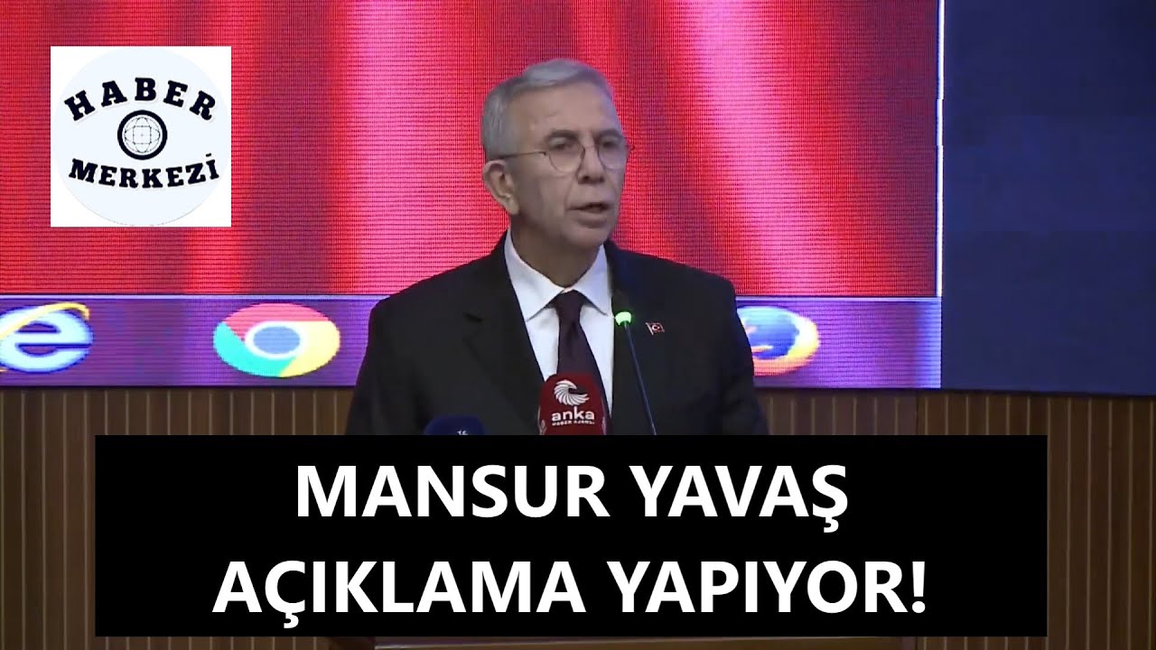 Ankara Büyükşehir Belediye Başkanı Mansur Yavaş açıklama yapıyor!