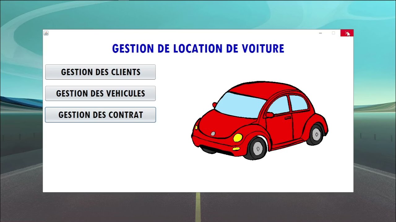 TUTO JAVA : Gestion de location de voiture PARTIE #1 + BASE DE DONNEE
