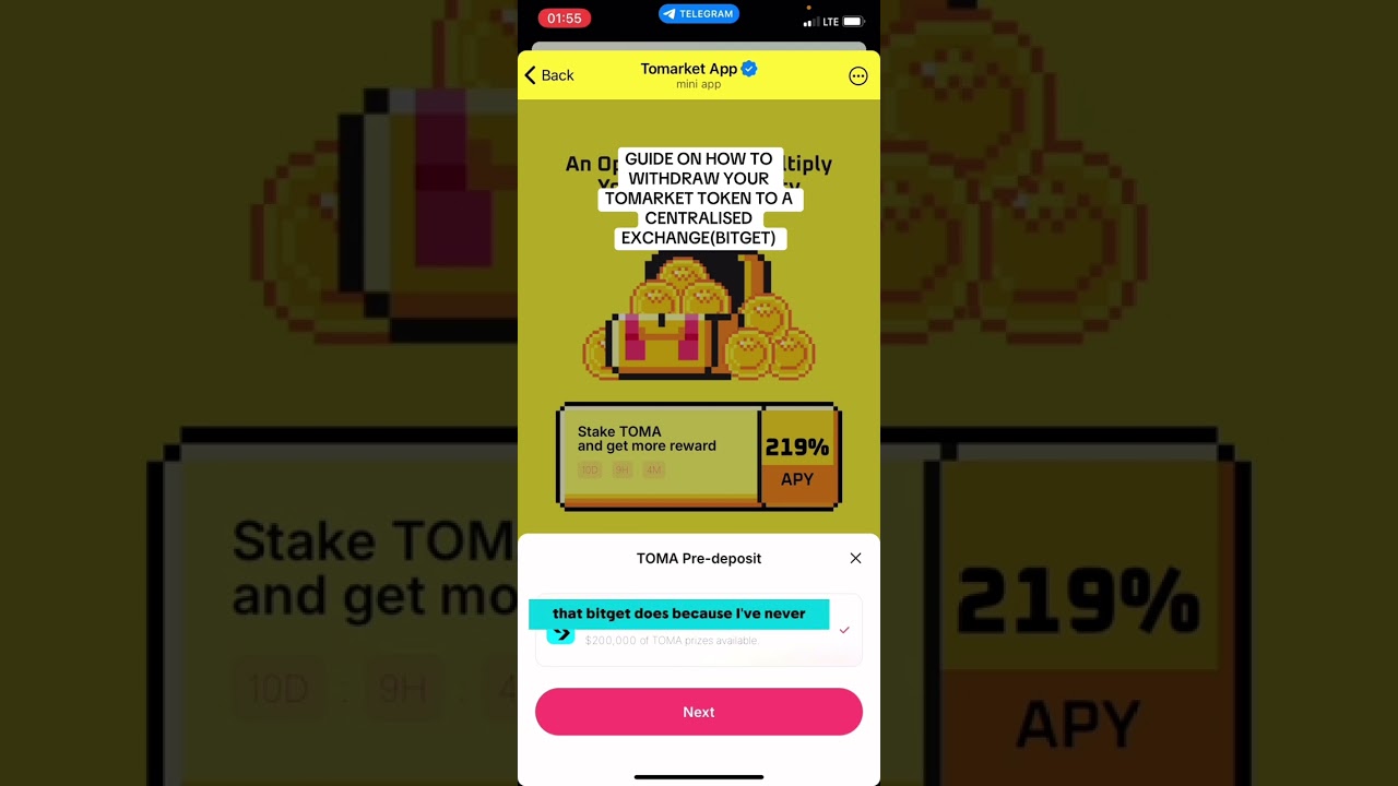 How to connect your tomarket to your BITGET account for easy withdrawal