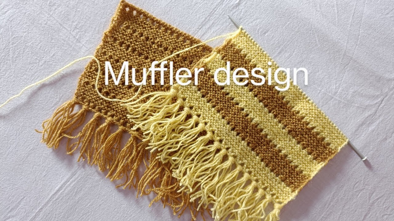 Muffler Knitting design | muffler design | sweater ka design | मफलर कैसे बनाते हैं