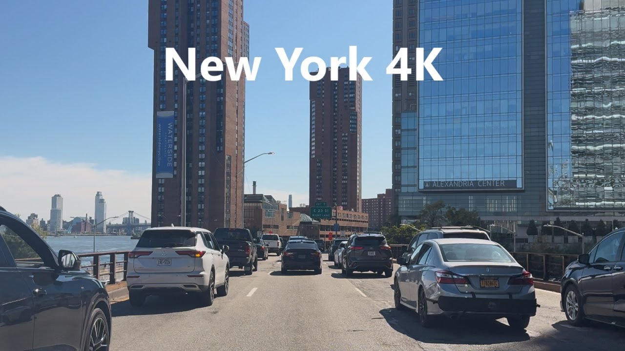 4K New York - Driving tour  of Manhattan, ( Street #8 )