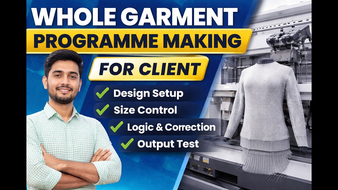 Whole Garment Programme Making for Client | Complete Industrial Process