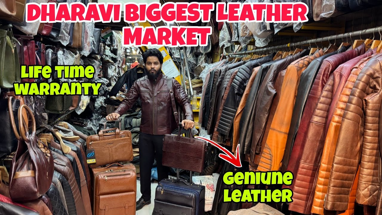 Dharavi Leather Market | Mumbai | Leather Jacket, Duffle Bags, Ladies Bag In Cheap | Leather Museum