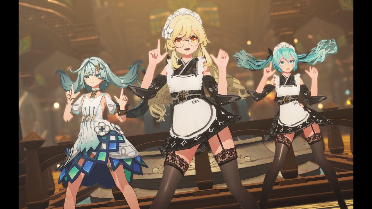 【Genshin Impact × VOCALOID MMD／4K／60FPS】Lumine & Faruzan feat. Hatsune Miku【可愛くてごめん feat. ちゅーたん】