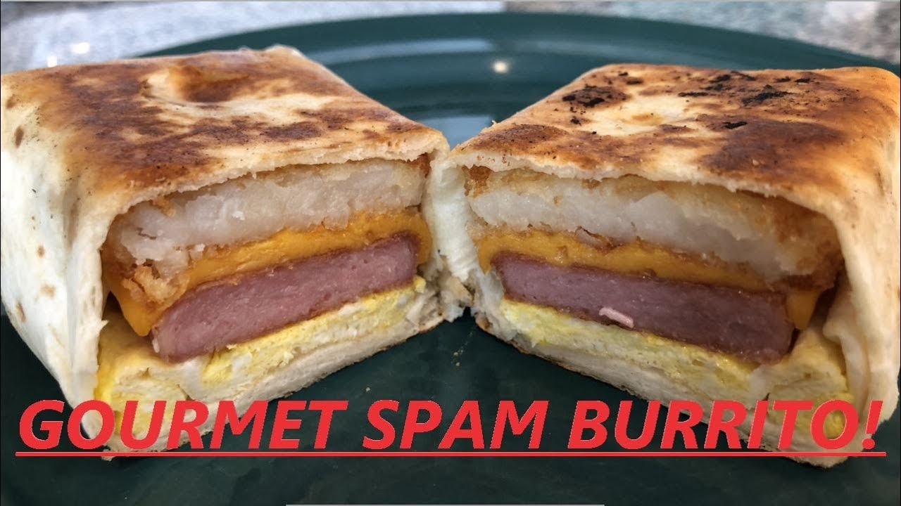 Gourment Breakfast Spam Burritos