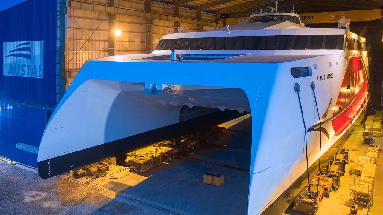 Austal Hull 397 - A.P.T James - Launch