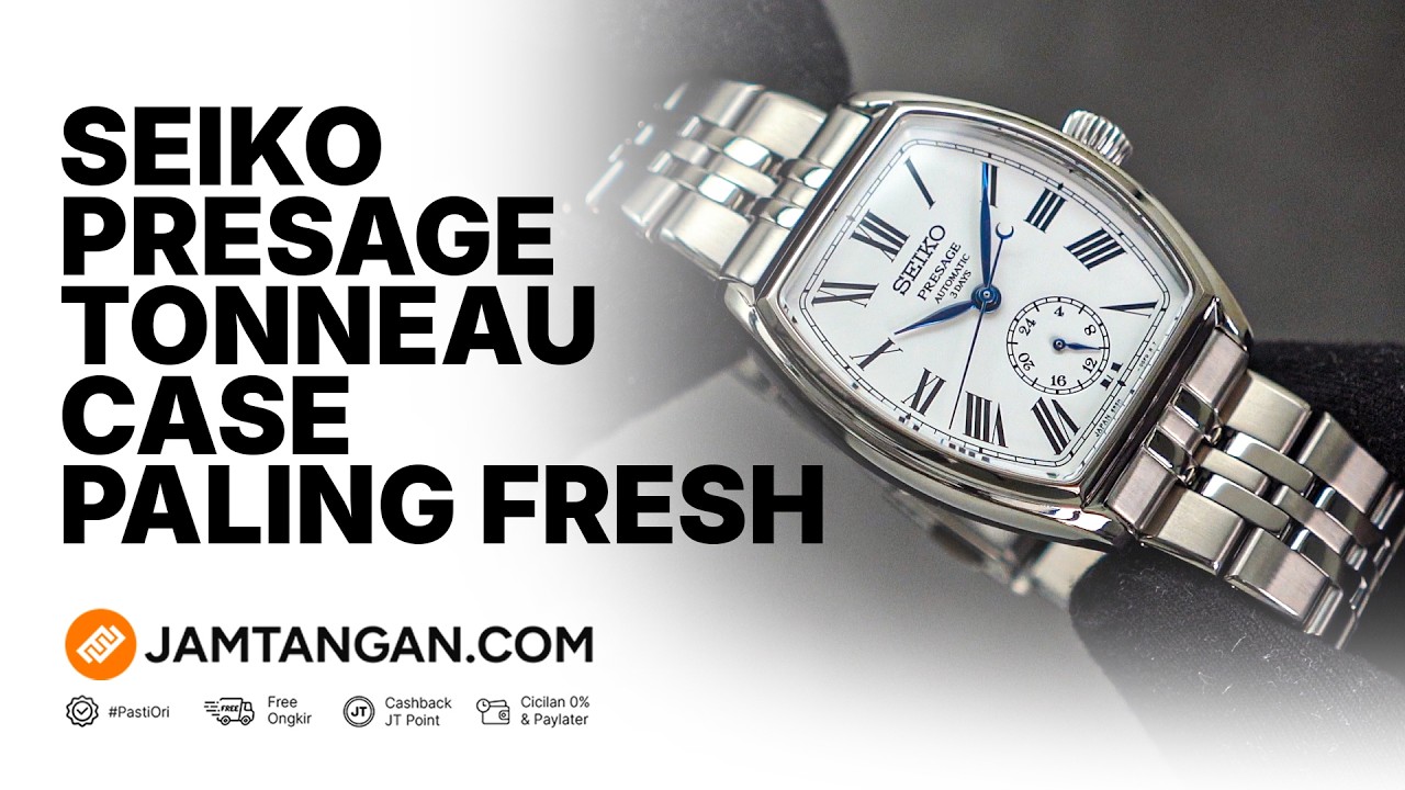AKHIRNYA RILIS! Seiko Presage Classic SPB537J1 punya Tonneau Case dengan Enamel Dial