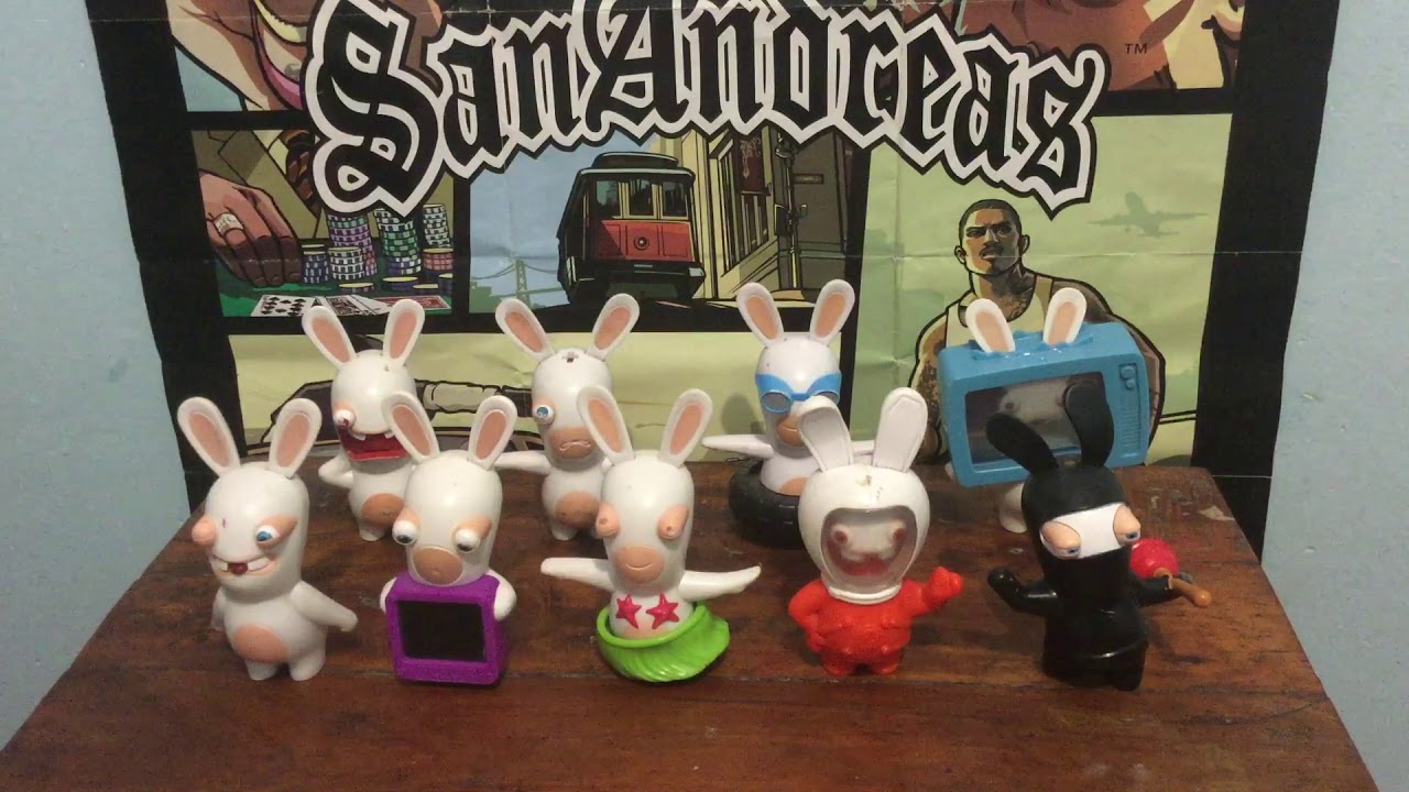 Colecciones completadas: 2015 Rabbids Invasion McDonalds set de 8 figuras