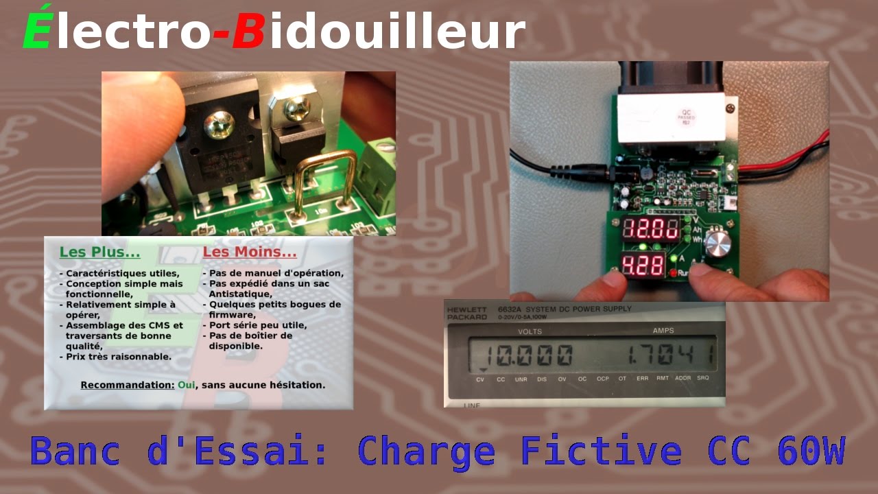EB_#115 Banc d'Essai: Charge Fictive en CC de 60 Watts