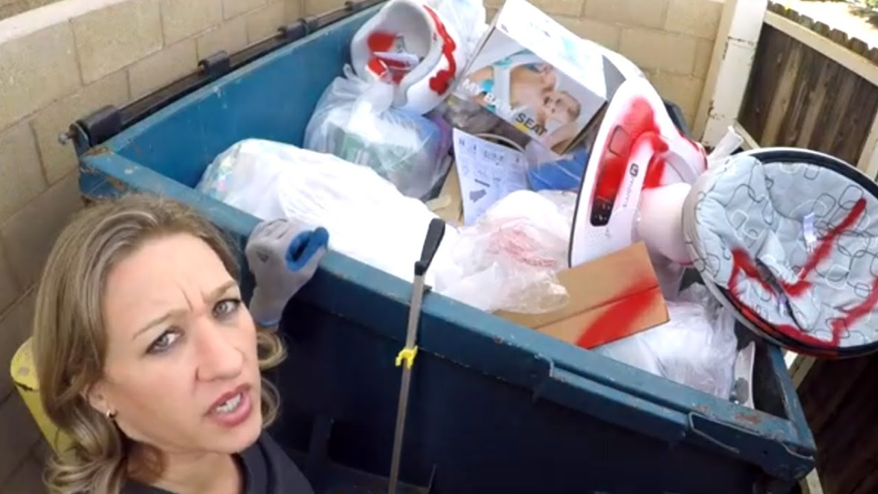 LOOK WHAT SHE FOUND IN CORPORATE STORES GARBAGE