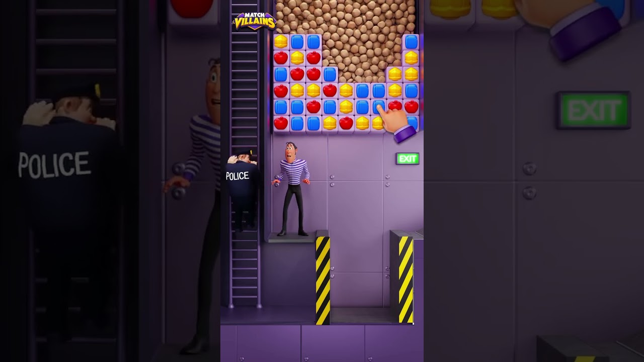 Реклама Match Villains #matchvillains #геймплей #мобильнаяигра #головоломка