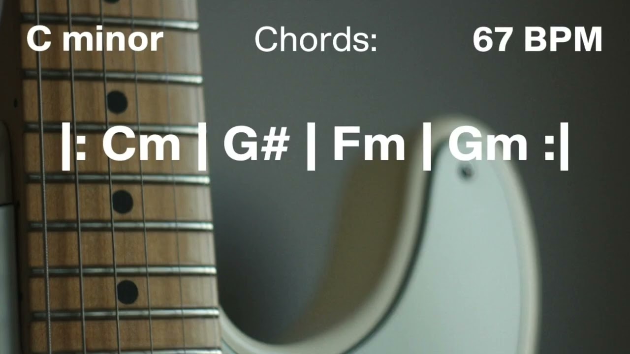Sad Blues Backing Track in Cm | 67 BPM