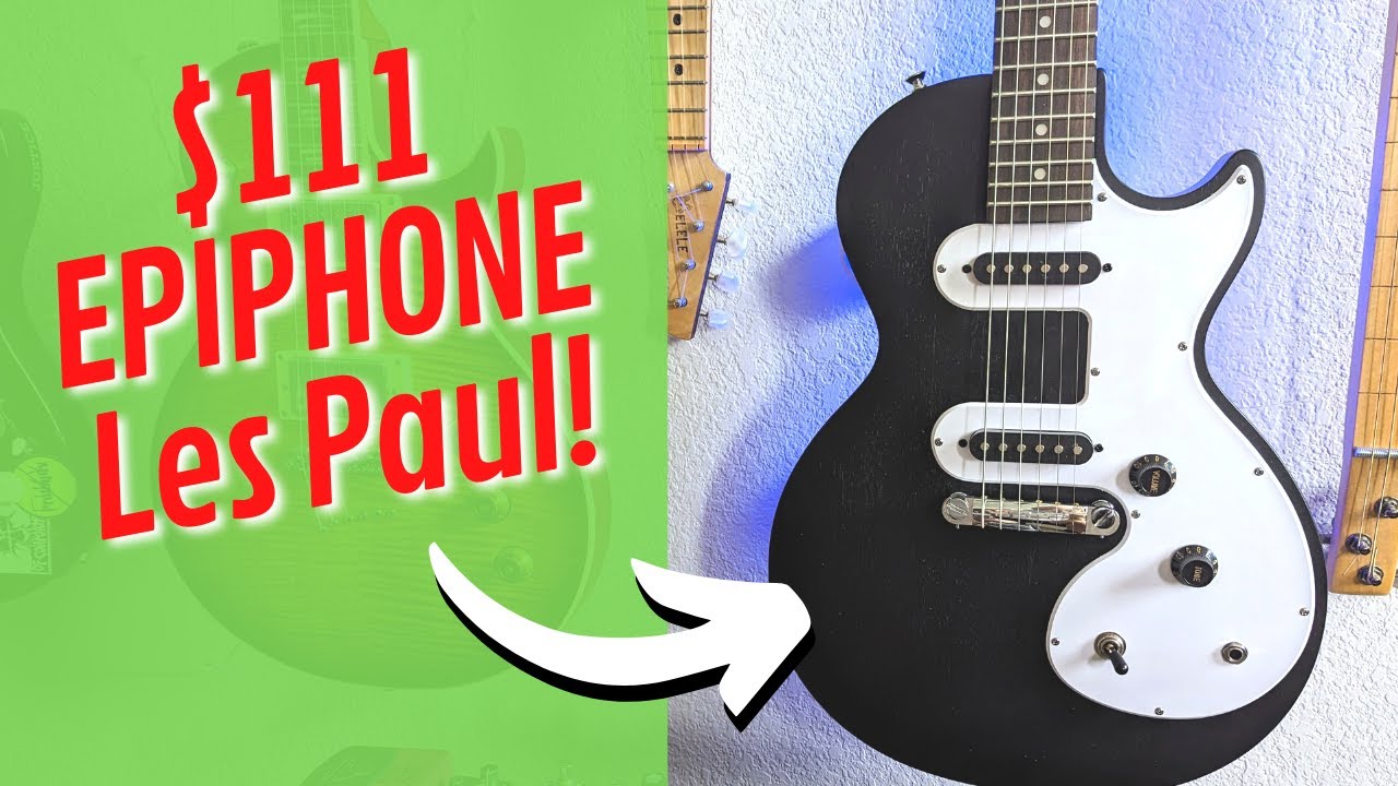 🤷‍♂️ Epiphone Les Paul Melody Maker E1 за 111 долларов — очень странная гитара [обзор и демо элек...