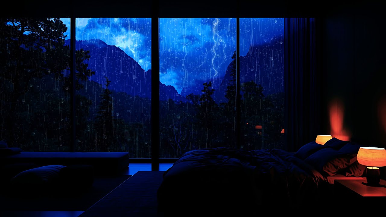Rainhaven 🌧️ Soft Rain Sounds on Window | Deep Sleep (No Music)