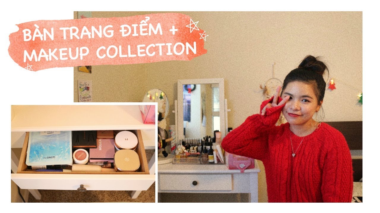 THĂM BÀN TRANG ĐIỂM CỦA BÓNG VÀ MINI MAKEUP COLLECTION - MY VANITY TOUR // BÓNG BAY