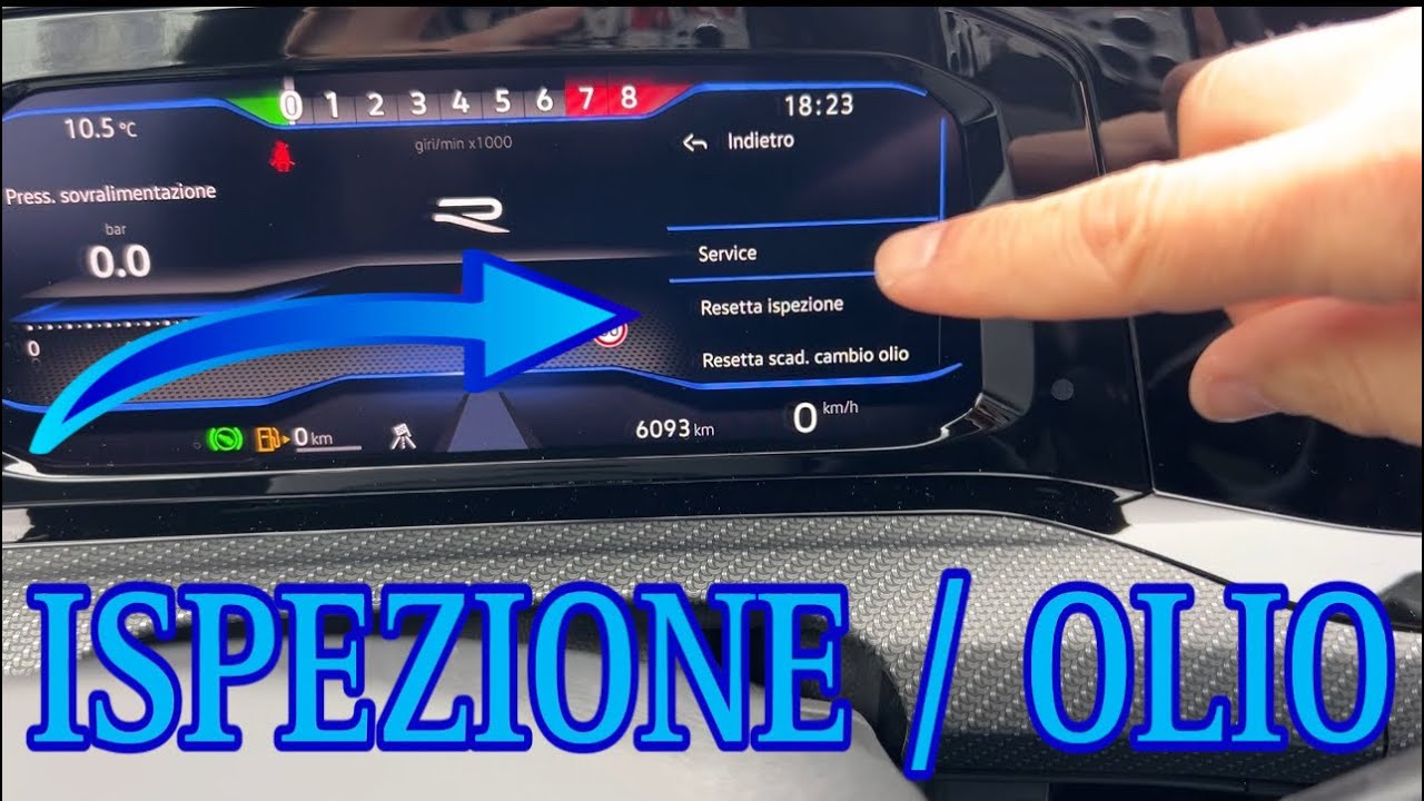 RESET SERVICE VW GOLF R mk8 OLIO / ISPEZIONE #vw #vwgolf #vag