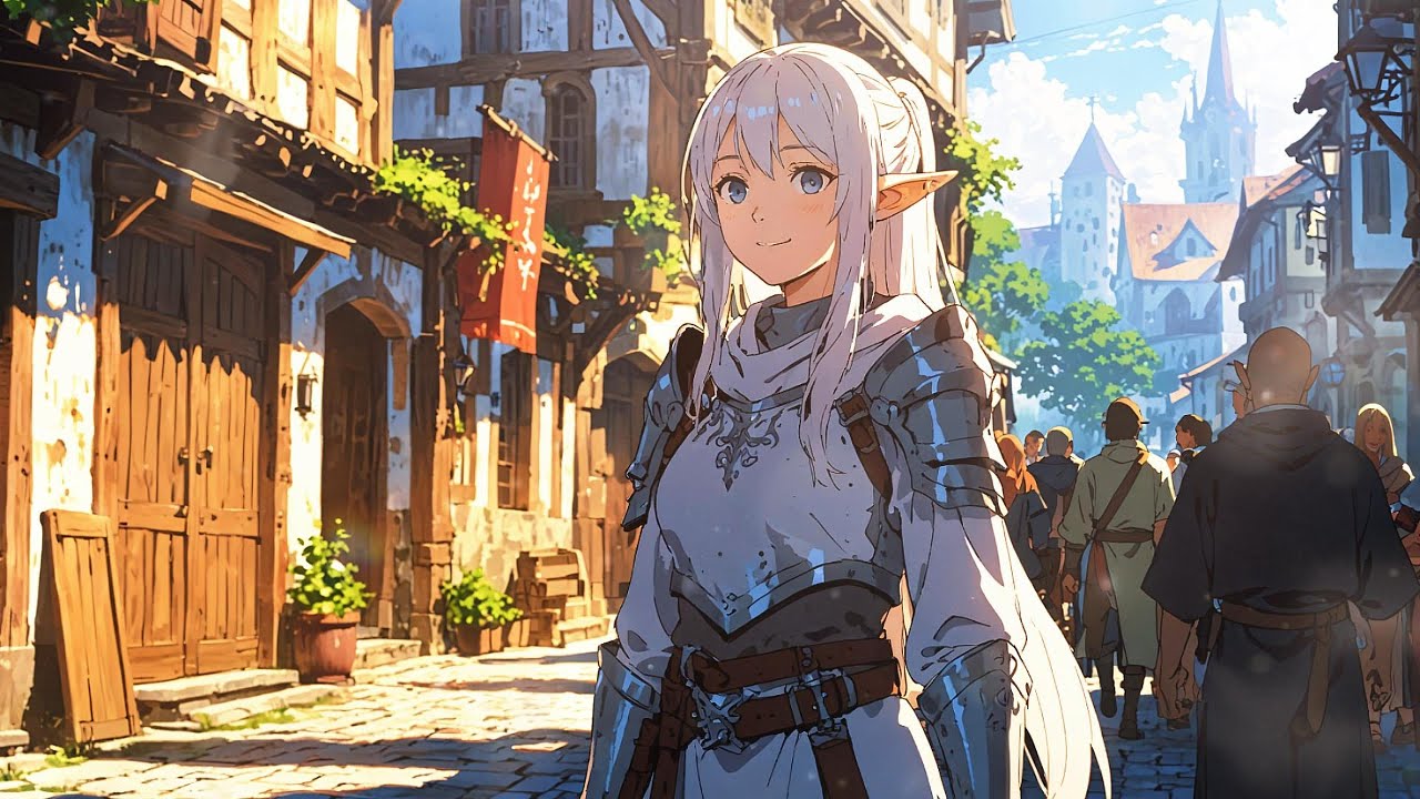 🌿Elf Traveler in Silver Armor | Relaxing Medieval Music | Adventure Vibes BGM | Fantasy Music🎵