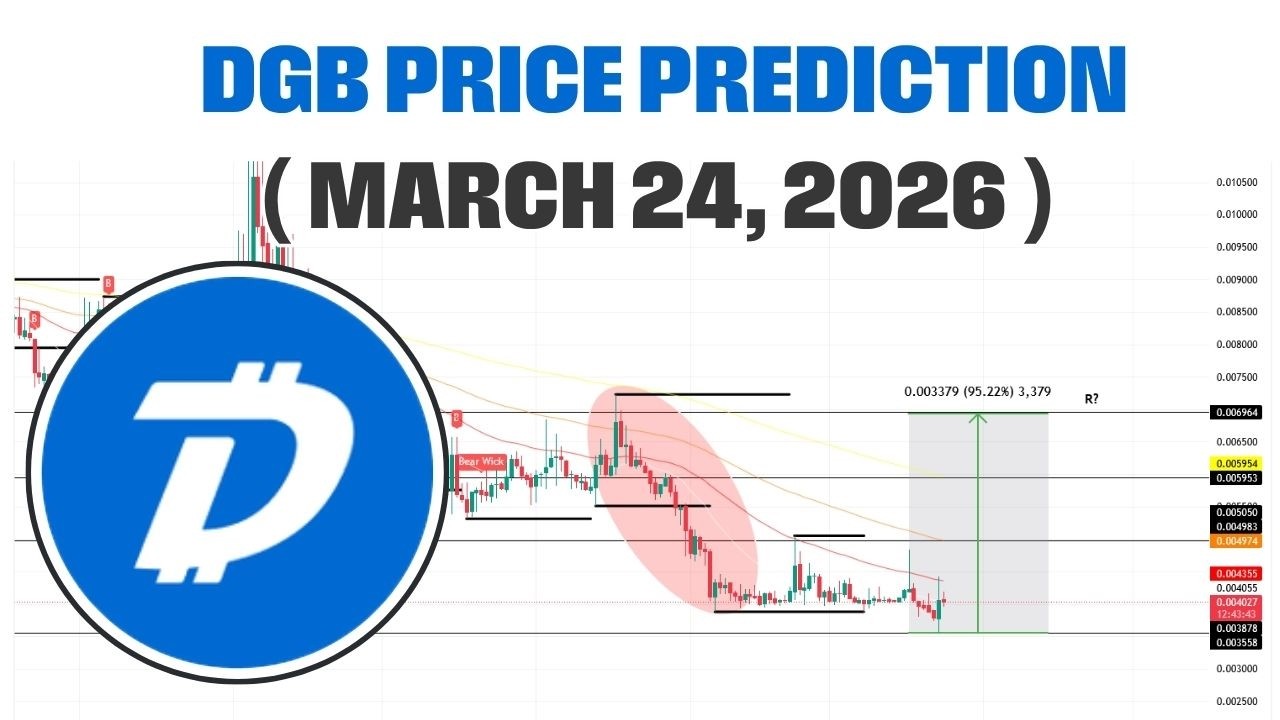 Digibyte 10x Incoming?  DGB Coin Price Prediction 2026 | March 24, 2026