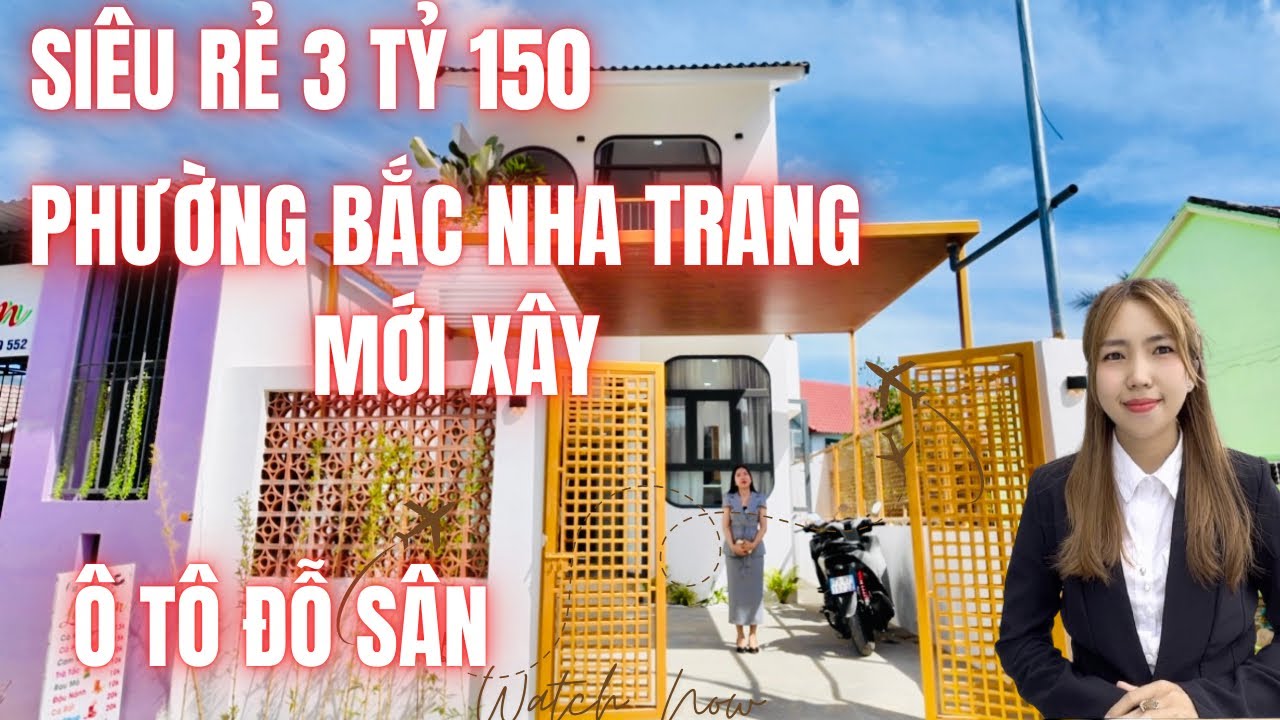 CHỈ 3TỶ150 NHÀ ĐẸP MỚI XÂY 2 TẦNG PHƯỜNG BẮC NHA TRANG 104M2 Ô TÔ ĐỖ SÂN