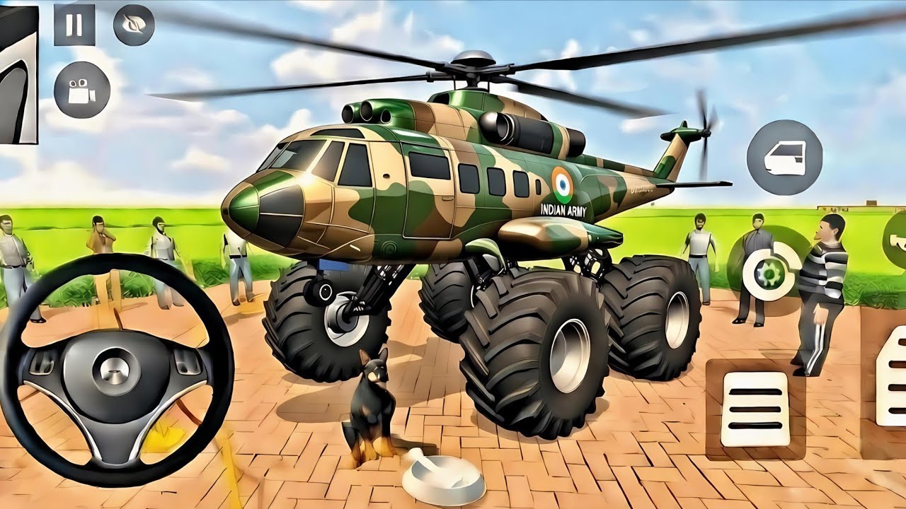 🤑Indian Thift Auto Simulator🤩Indian Showroom Purchase😲Modified Army Wala Fly Helicopter& Car🥳Game