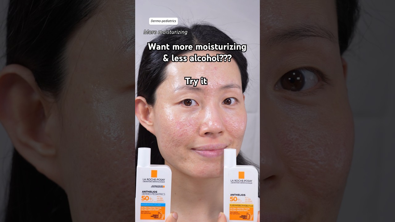Have you tried La Roche-Posay Anthelios Dermo-pediatrics Hydrating Fluid SPF Less alcohol #sunscreen