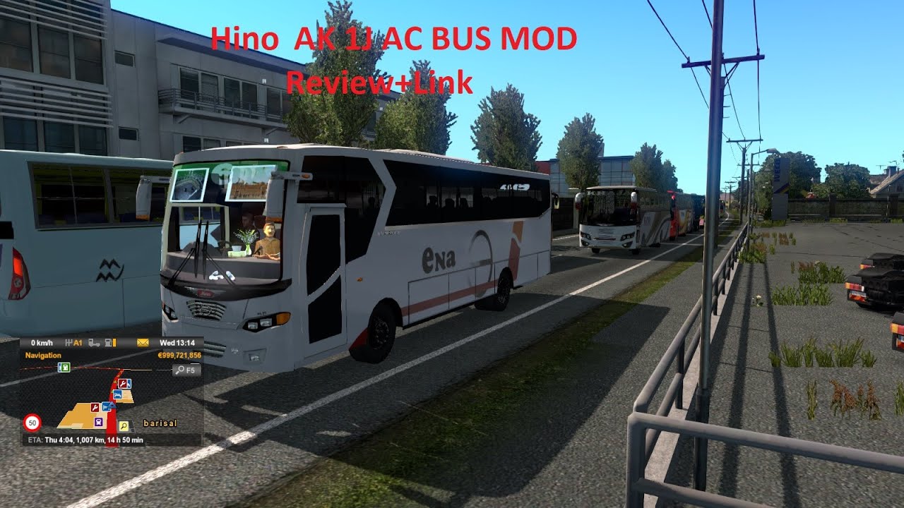 ETS-2 New Hino AK 1J AC Bus (by Elite workshop BD)-Review+Link.