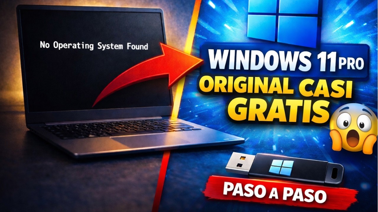 Cómo Instalar Windows 11 Pro ORIGINAL Casi GRATIS 🖥️ Paso a Paso (PC Sin Sistema Operativo)