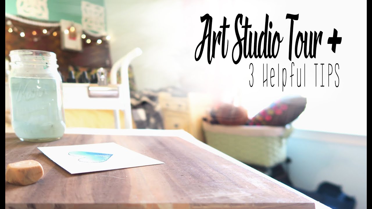 Watercolor Art Studio Tour & Creative Ways to Make Your Own?