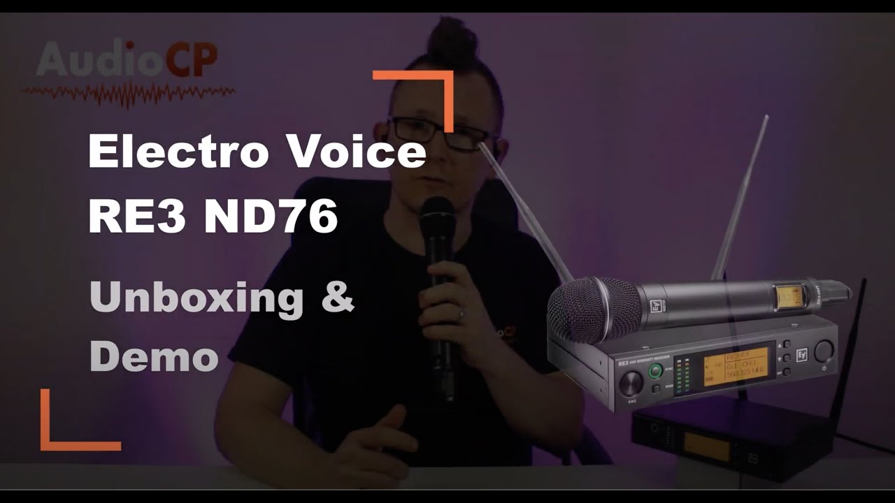 Electro Voice RE3 ND76 Radio Mic System -  Unboxing & Demo