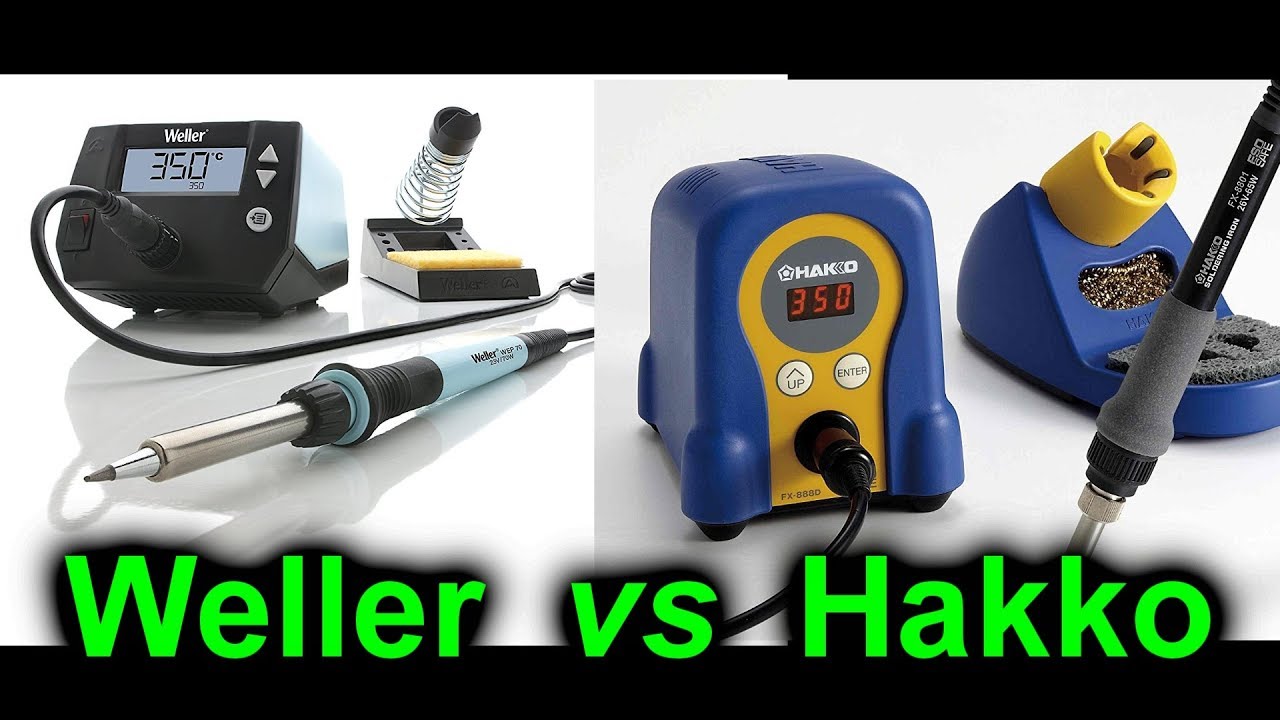 EEVblog #1063 - Weller WE1010 vs Hakko FX888D Soldering Station