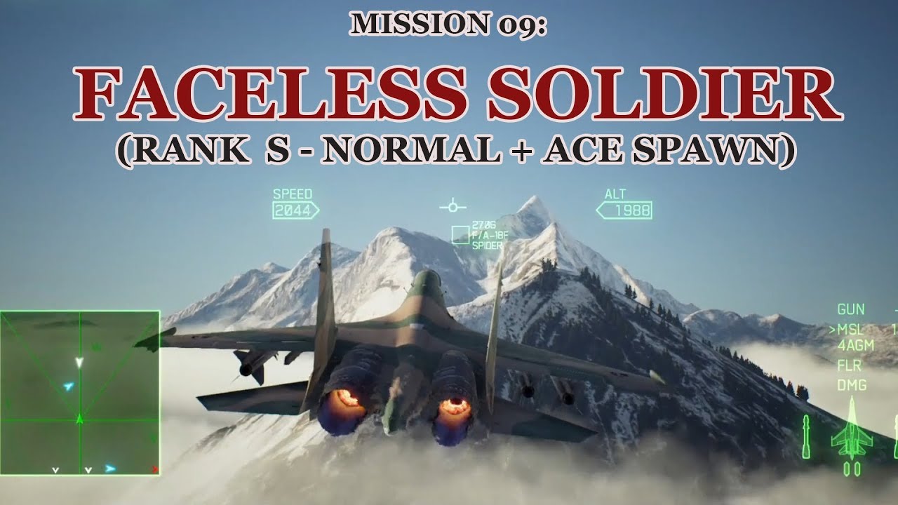 Ace Combat 7: Mission 09: Faceless Soldier (Rank S - Normal + Ace Spawn)