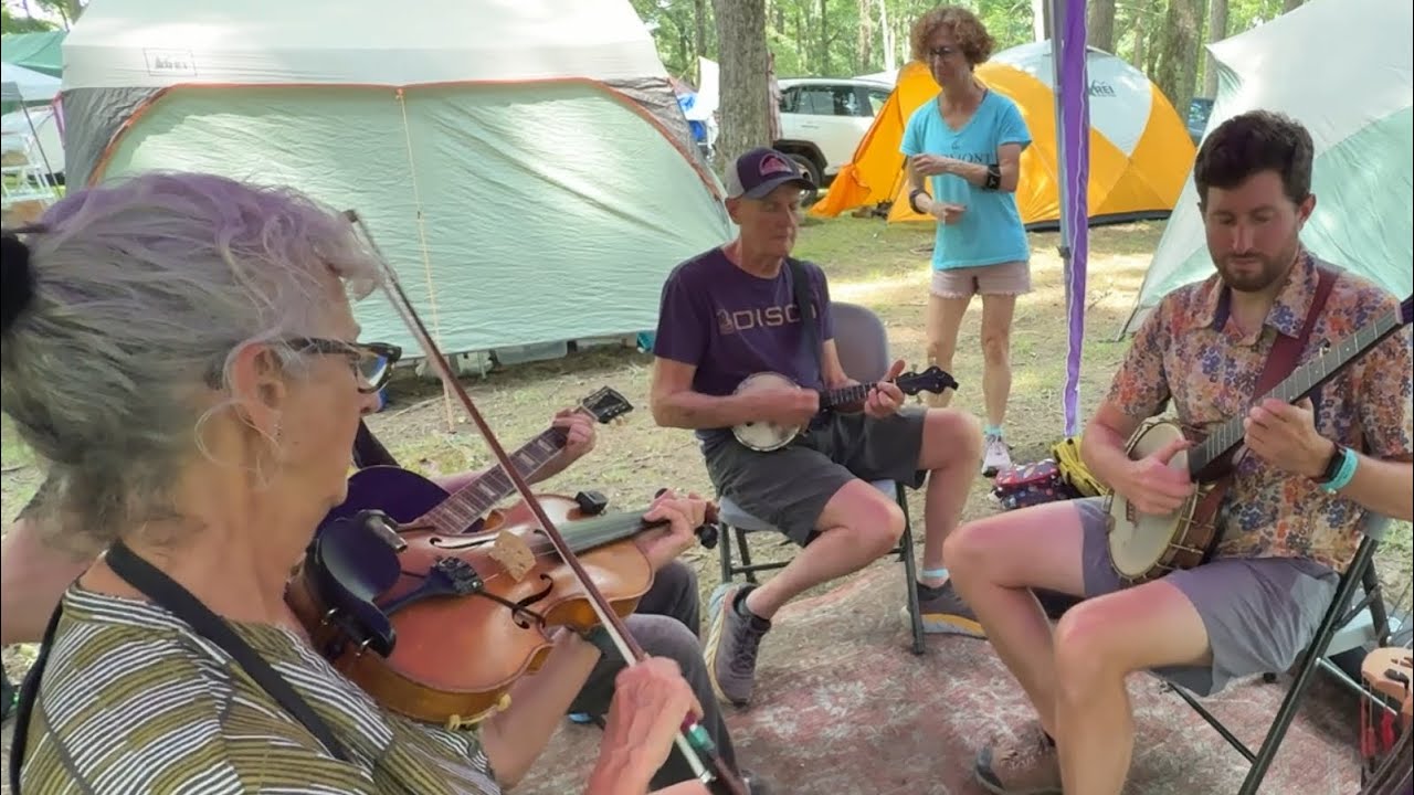 Miss Moonshine busts moves to groovy North Carolina Breakdown - Judy Hyman & Friends - Clifftop 2025
