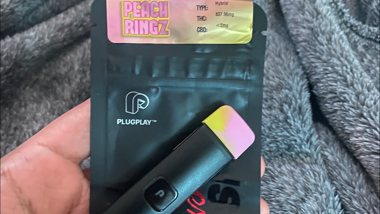 NEW PLUG PLAY DISPOSABLE REVIEW!! PEACH RINGZ JUSTPLAY (THE BEST DISPOSABLE OF 2023)