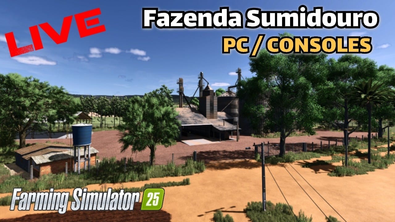 LIVE NO MAPA FAZENDA SUMIDOURO PARA CONSOLES FARMING SIMULATOR 25