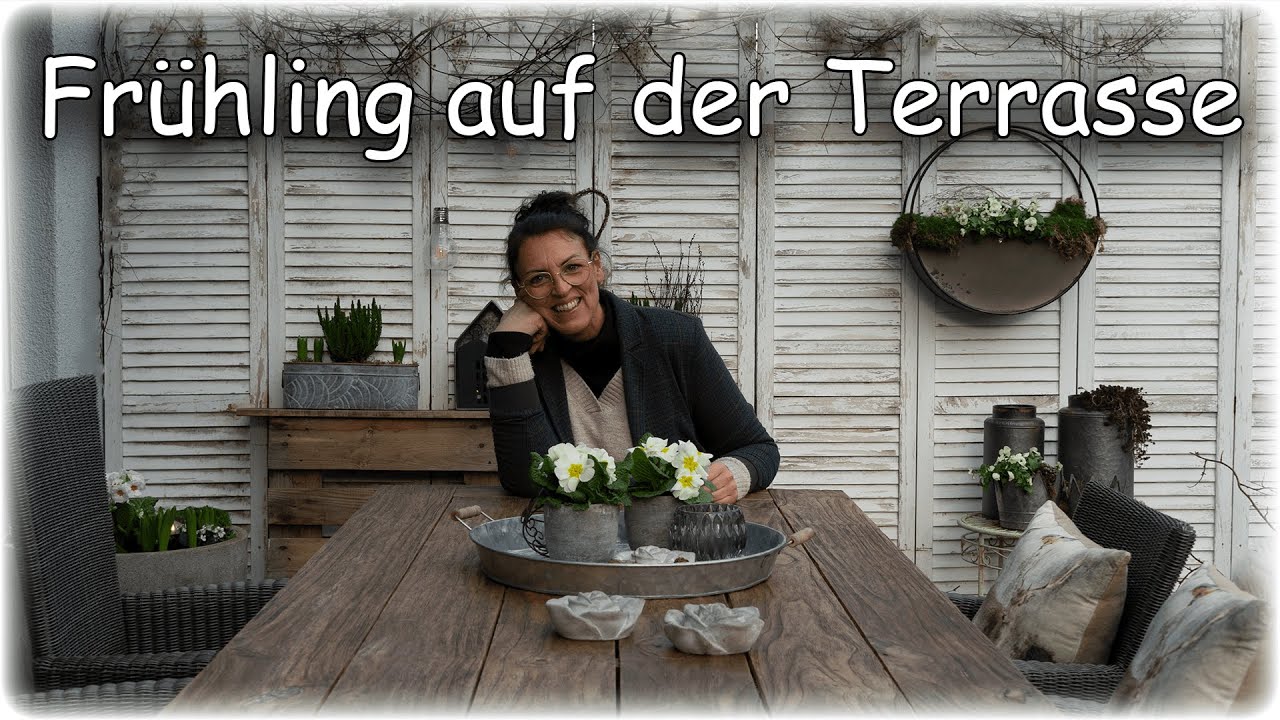 ICH DEKORIERE MEINE TERRASSE NEU | ALLES AUF FRÜHLING EINGESTELLT
