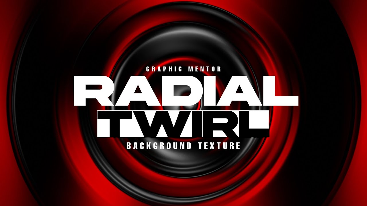 Abstract Radial Twirl Background (Photoshop)