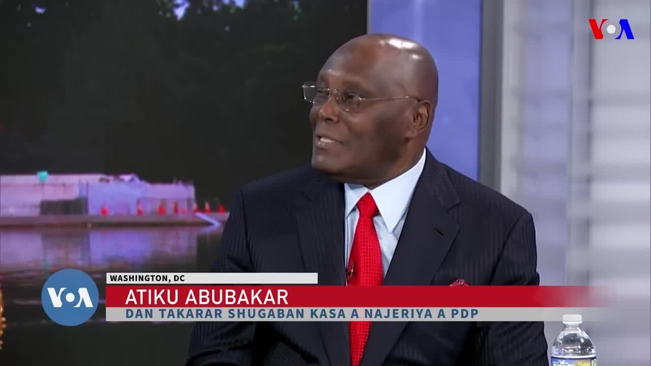 Hira Ta Musanman Da Atiku Abubakar A Washington | VOA Hausa | Nigeria Election 2023