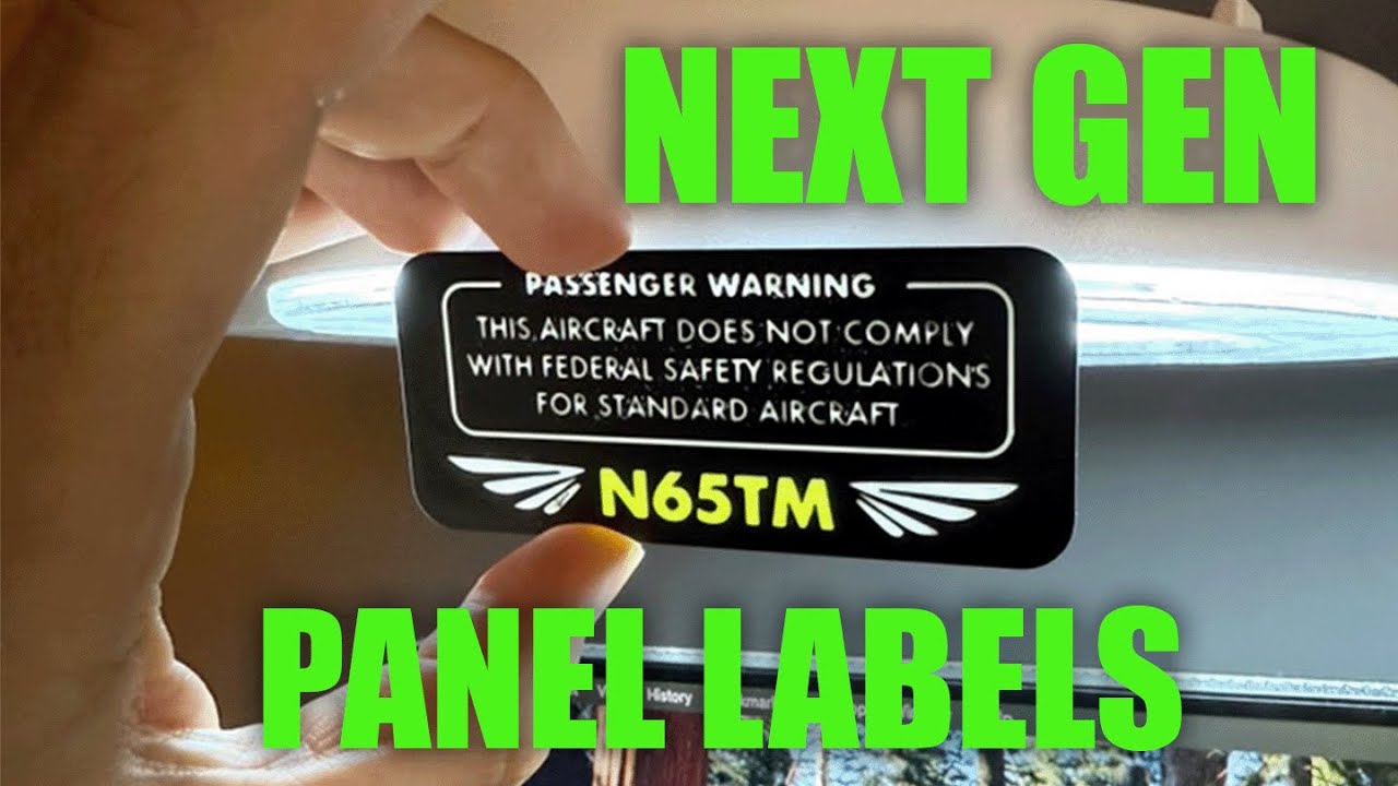 How to design and 3D print your own high quality instrument panel labels.