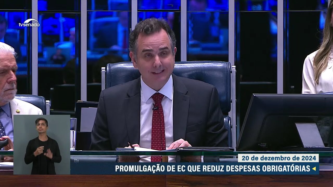 Sessão do Congresso Nacional para promulgação da PEC do corte de gastos – 20/12/24