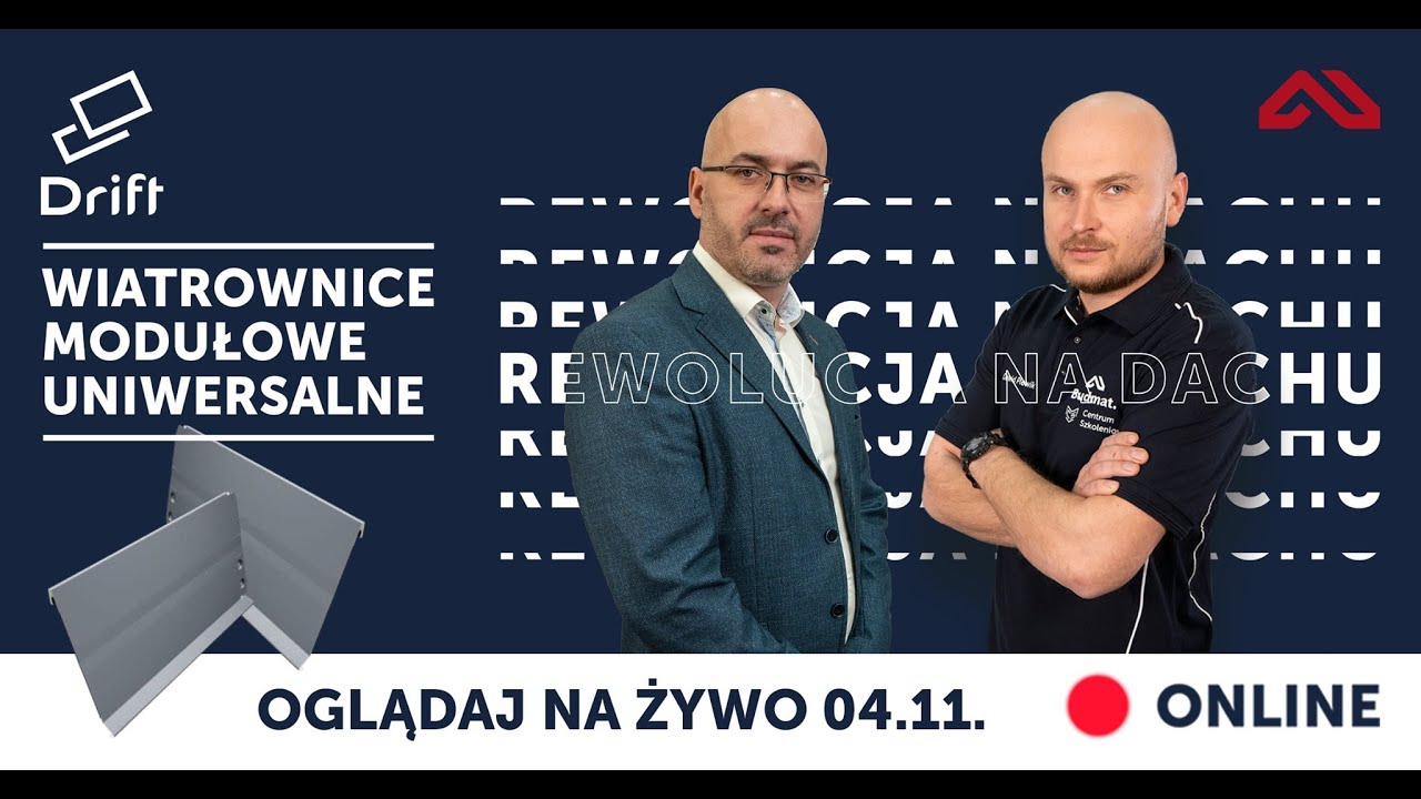 Drift wiatrownice modułowe uniwersalne | Rewolucja na Dachu ONLINE Odcinek 15
