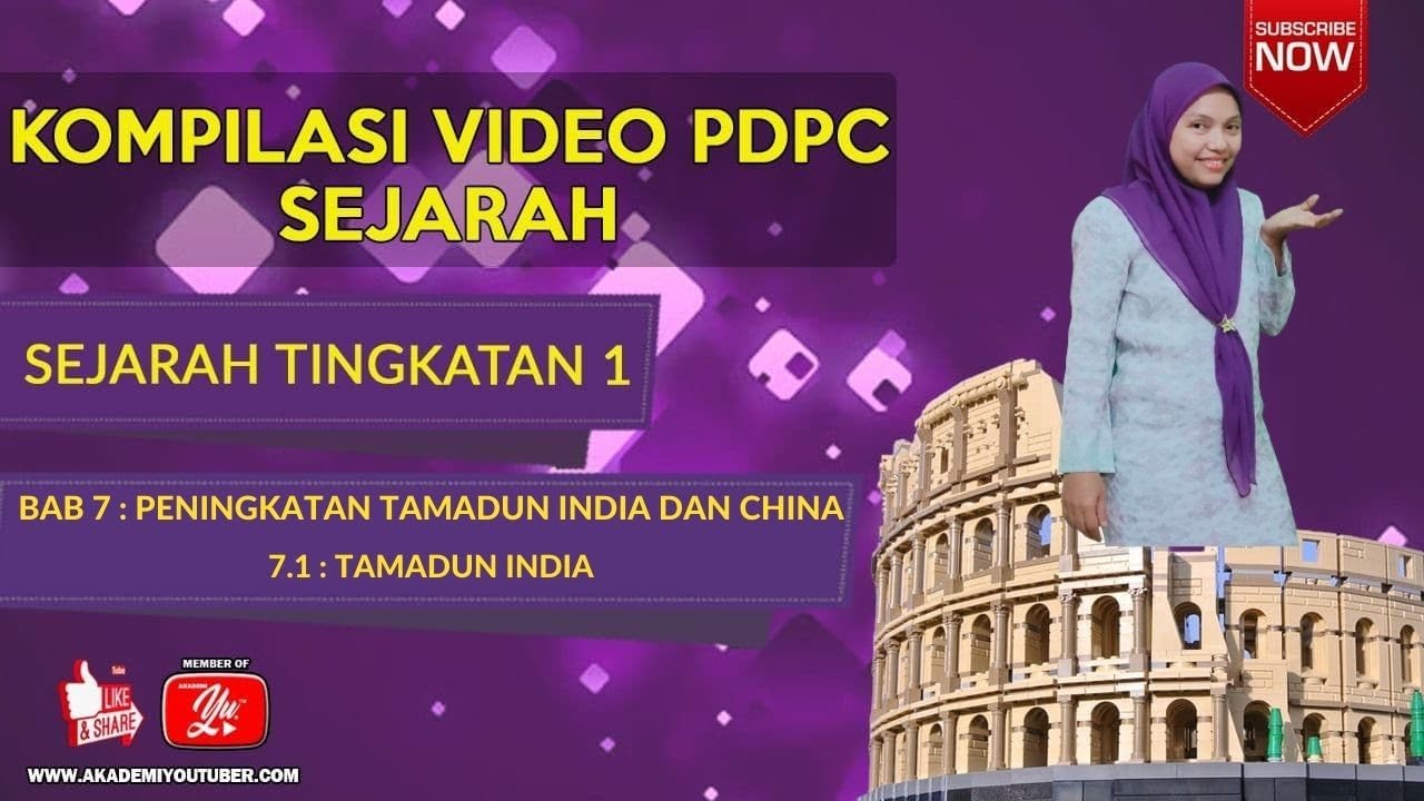 SEJARAH TINGKATAN 1 : BAB 7 : 7.1 : TAMADUN INDIA