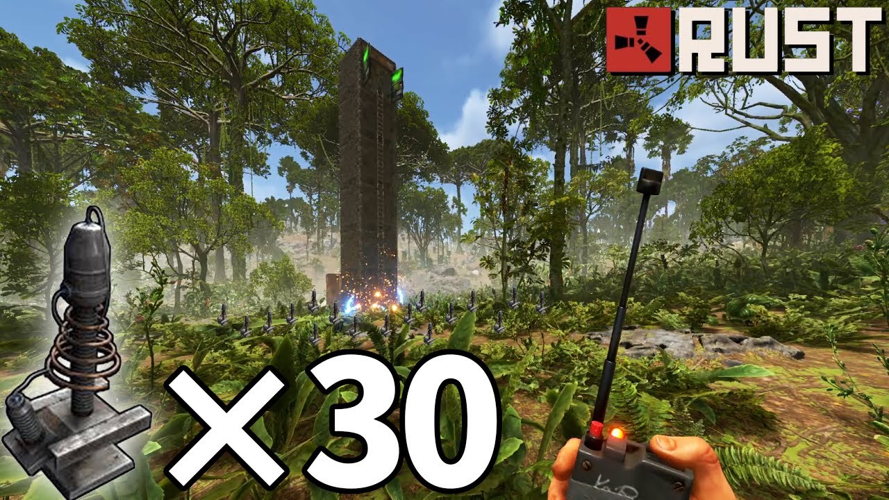 足元が見えにくいジャングルで大量のテスラコイルを設置した結果【RUST】