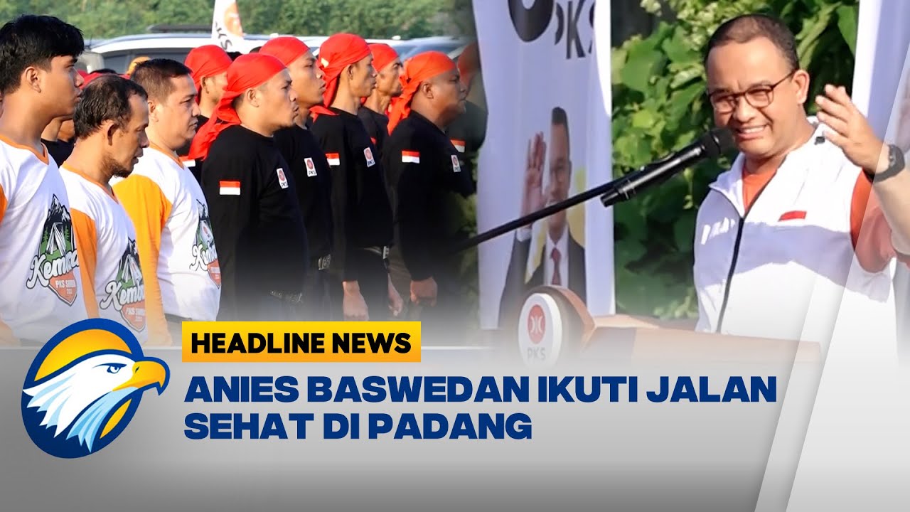Antusias Masyarakat Padang Jalan Sehat Bersama Anies Baswedan