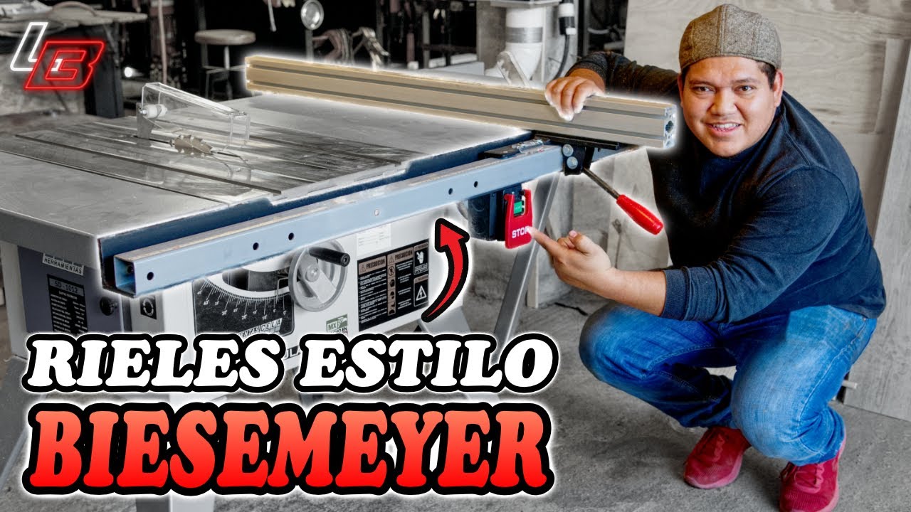 👌🏼 Cómo INSTALAR rieles estilo BIESEMEYER® a tu sierra de mesa || Mejoras a sierra CELA SD-1012 🤩