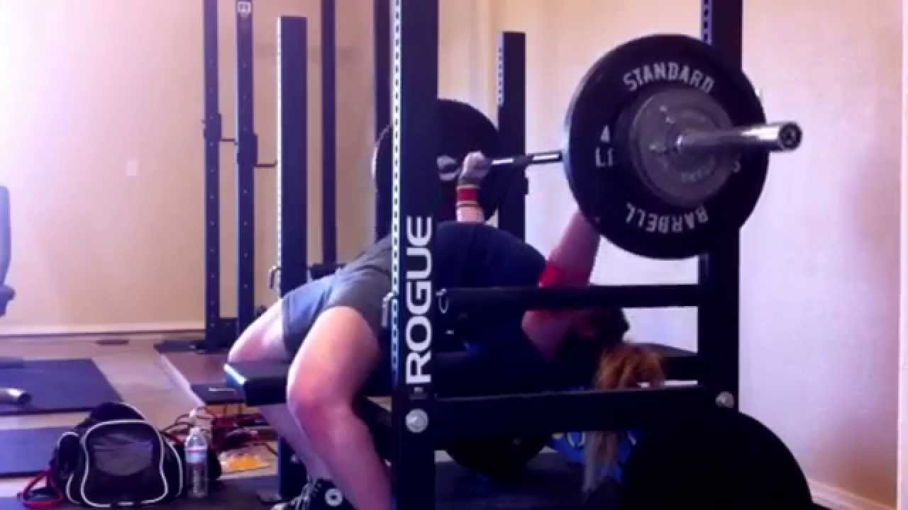 Cynthia Welden Bench Presses 185lbs. x 4 reps