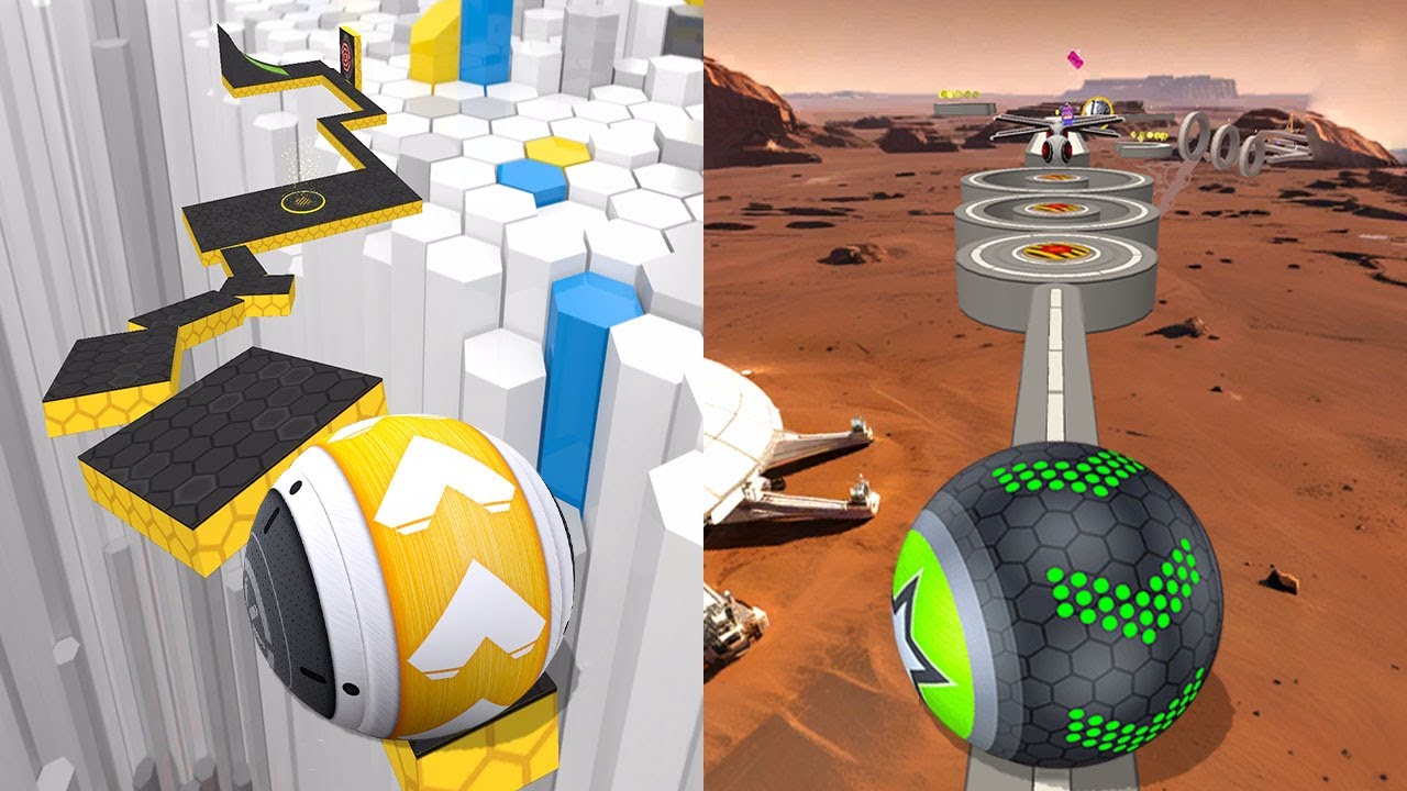 📛 Going Balls VS GyroSphere Trials,Rollance Ball,Rolling Balance,Space Rolling Ball,Rolling Sky Ball