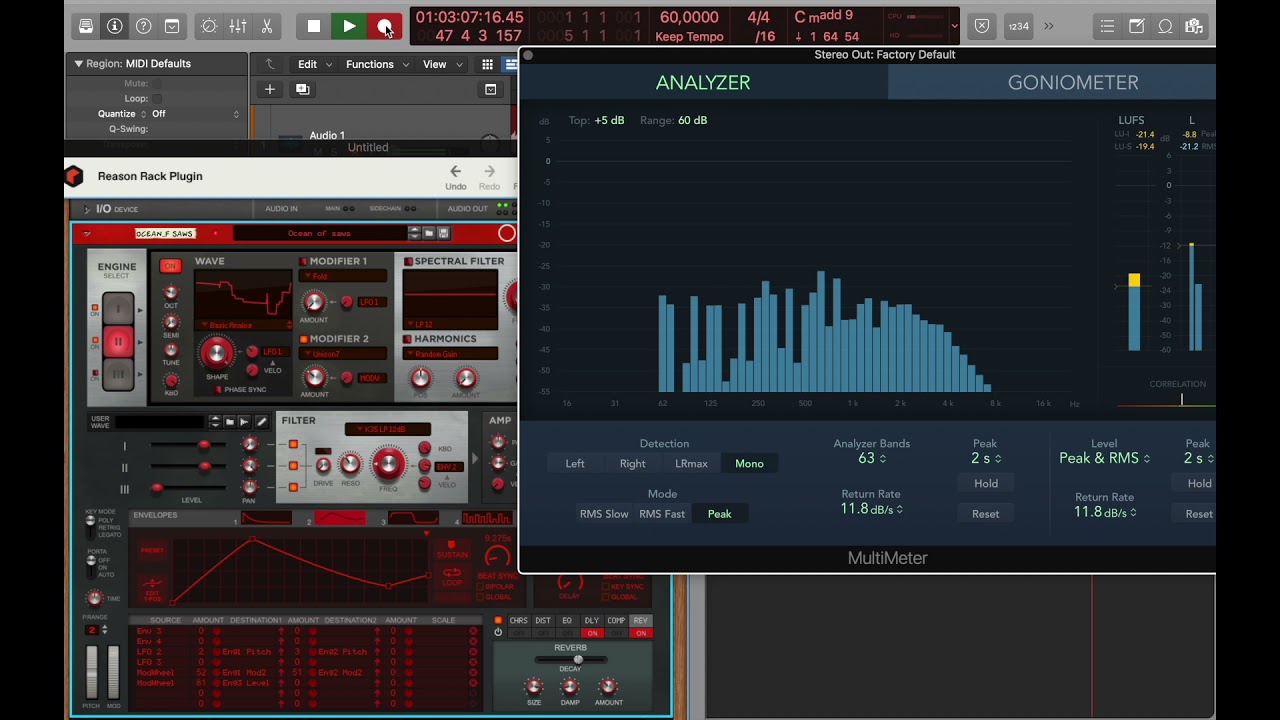 Ocean of Saws for Europa Synth / Reason Studio rack